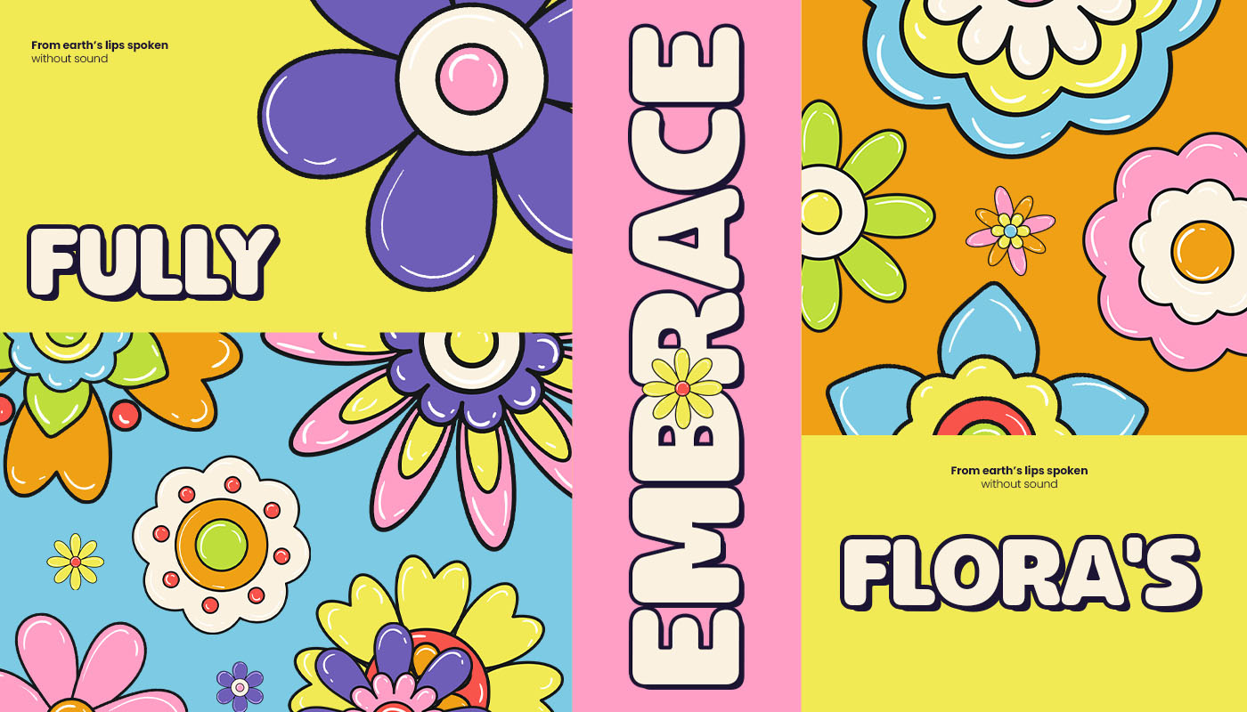 Playful Floral Element blossom flora flower flower illustration graphic design illustration natural