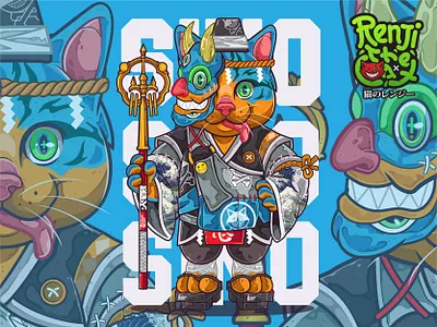 SINO cartoon cat ghost monster toys vector yokai