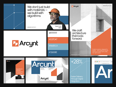 Arcynt - Architect Studio Branding architect bento branding brand brand identity branding design graphic design habito hatypo key visual logo logo design minimalist visual identity
