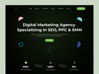 Digital Marketing Agency Website UI Design agency website business growth website clean website ui conversion focused design digital marketing website digital strategy ui landing page marketing agency marketing landing page marketing web design modern landing page responsive ui seo agency ui smm ui ui design web design concept website website design