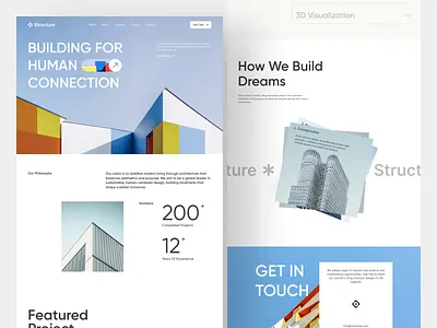 Architecture Modern Website Design | Ui Ux Design architecture architecture landing page architecture website clean ui creative interior modern architecture modern design realestate ui design ux design