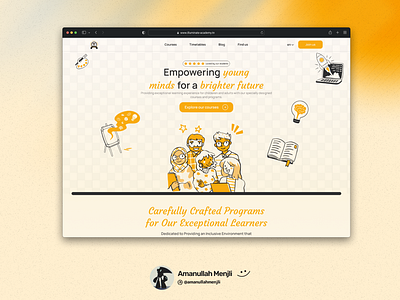 Illuminate Academy - Educational Institution Website Design 🌟 education enrollment web design web ui