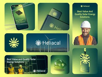 Heliacal Brand Identity, Solar logo, logo design. brand design brand identity brand logo branding business logo eco logo energy logo graphic design logo logo design logo mark logotype modern logo renewable energy solar logo solar panel logo startup visual identity volt logo