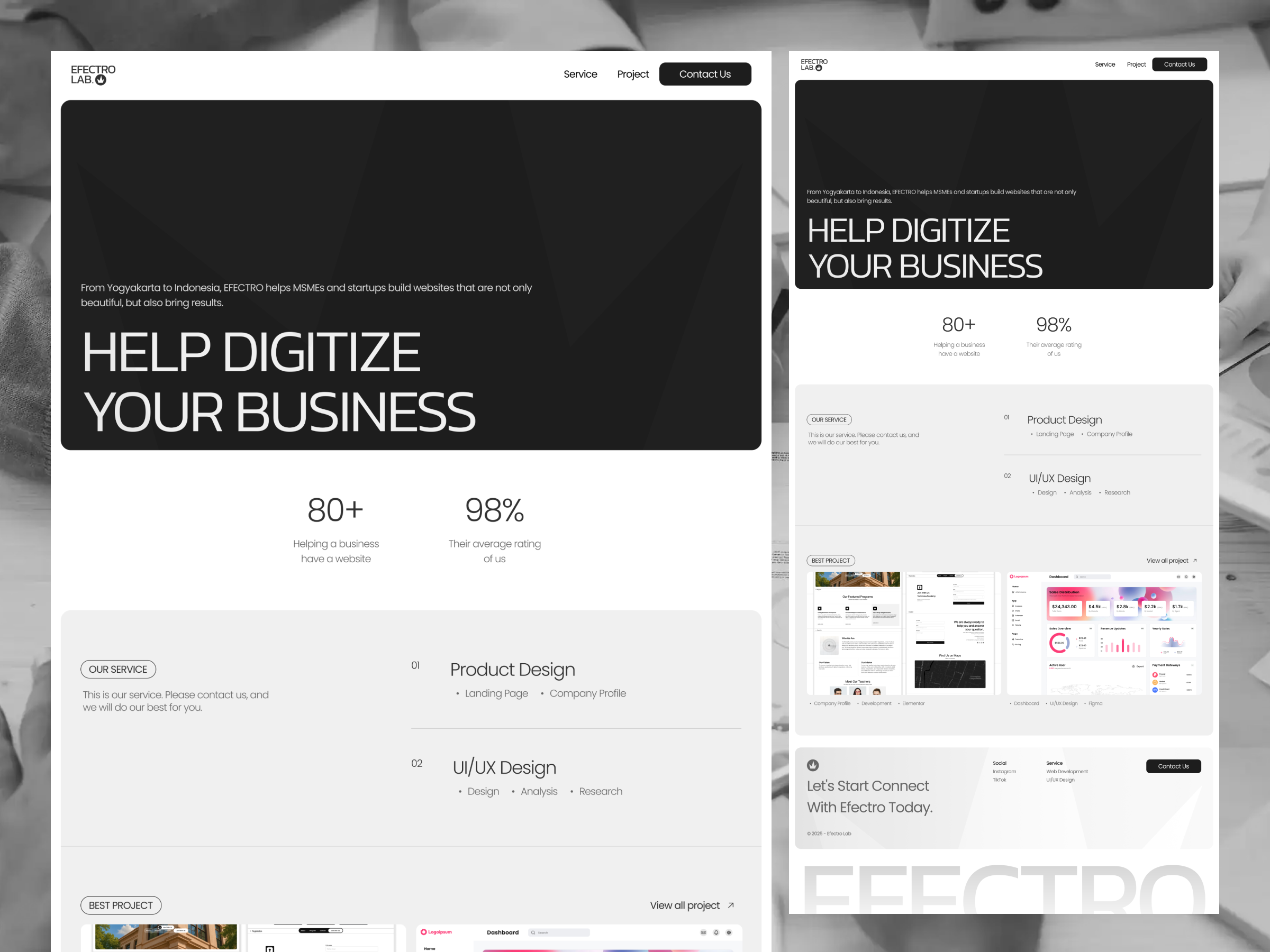 WEBSITE & DESIGN AGENCY agency branding hero inspiration landing page ui ux web design website website design
