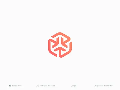 Convergence | arrow mark bend box branding business center connection dynamic flow geometry go graphic design growth hexagon icon logo minimal modern movement path startup
