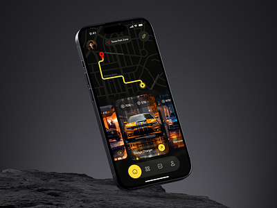 Request a Ride – Modern Car Booking App UI/UX android app carbooking dark mood design ios mobileapp requestaride ride app travel app ubar app uber design uidesign