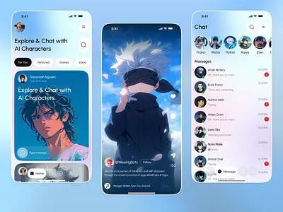 AI Mobile App ai ai app ai chat ai chatbot ai design ai homepage ai interface ai mobile ai mobile app app mobile smart assistant