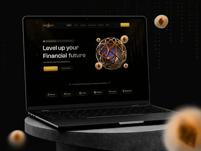 EtherForce – Web3 Financial Platform blockchain communiry platform crypto ethereum ethereum blockchain financial platform fintech futuristic design landing page layer 2 uiux design web design web3