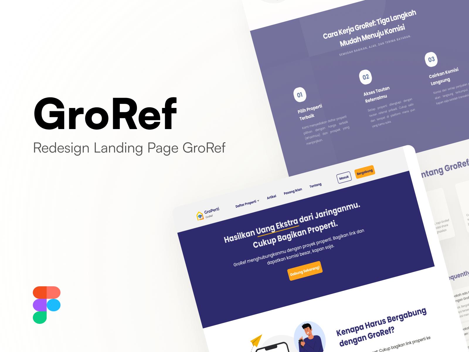 Redesign Landing Page GroRef design landing landingpage ui ux