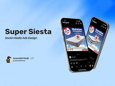 Super Siesta advertisement social media post ads design graphic design instagram social media