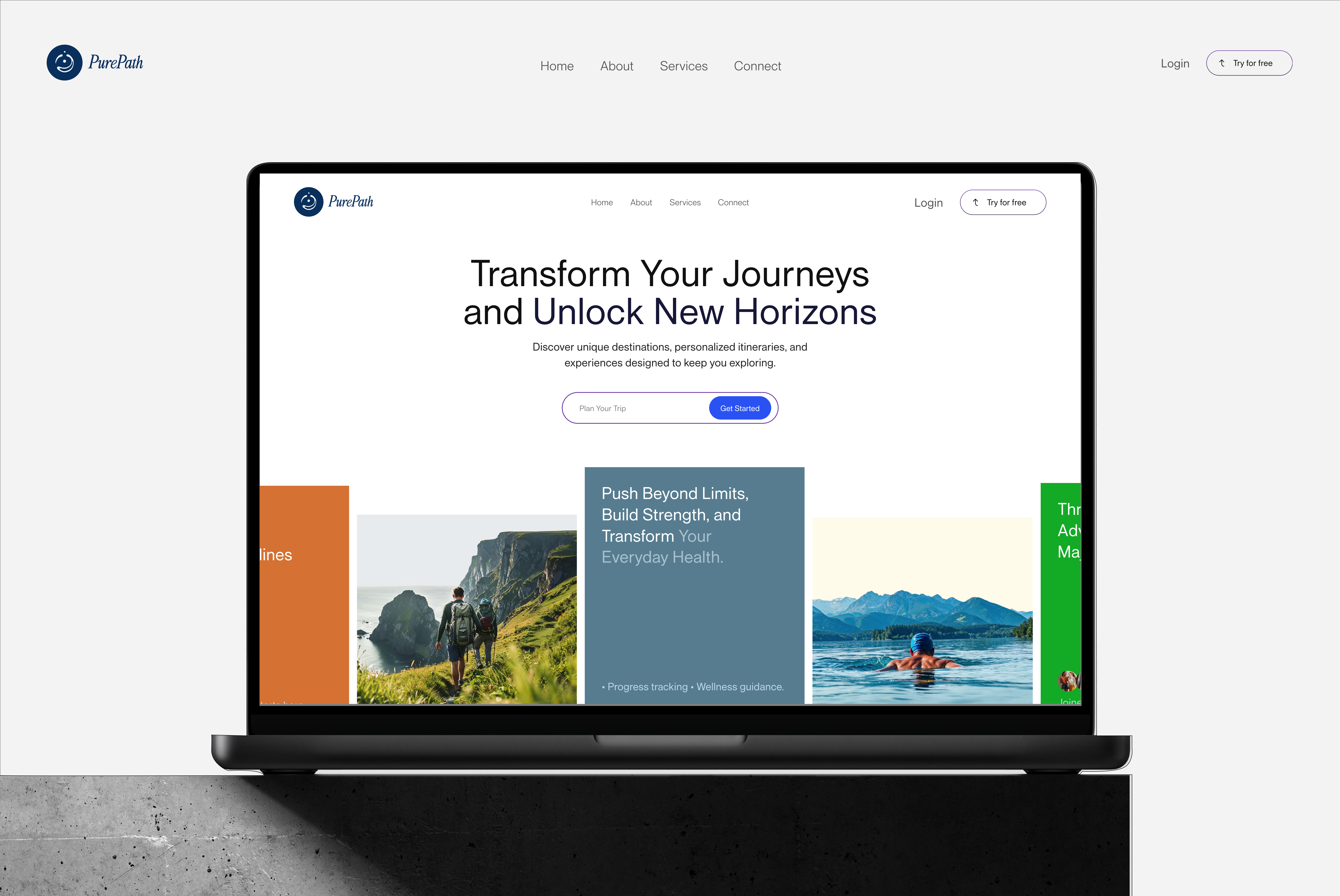 Animated Hero Section animated animated hero section animation animation website figmadesign fitness hero section landing page wellness