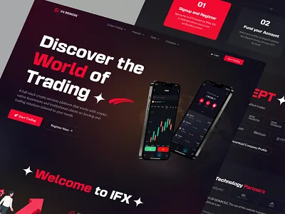 IFX BRDKERS Crypto trading website design. blockchain platform crypto exchange ui crypto trading website crypto ui design finance web design fintech website investment dashboard trading app design trading dashboard web desi gn web3 design