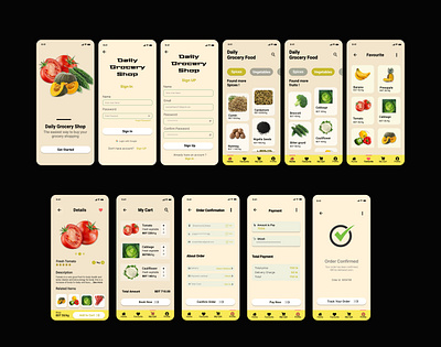 Daily Grocery Shop – Mobile App UI/UX Design checkout
