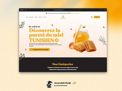 Honey Ecommerce Store Landing page