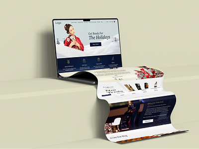Holiday Luxury Website Concept – Premium Shopping Experience dark theme ui dribbble design festive design holiday website luxury e commerce modern ux premium ui product showcase shopping experience web concept whisky e commerce whisky website