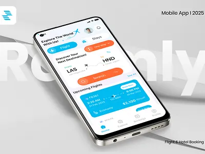 Roamly – Flight & Stay Booking App travel ux