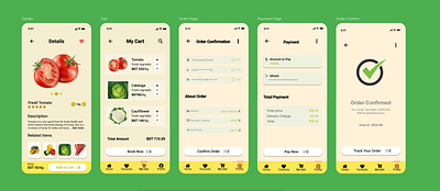 GroceryApp-Product Details,Cart Page,Order Confirmation, Payment checkout