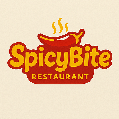 Spicy Bite Restaurant - Branding Designs animation brand design branding business card desgin flyer design food graphic design logo logo desgin restaurant social media post design