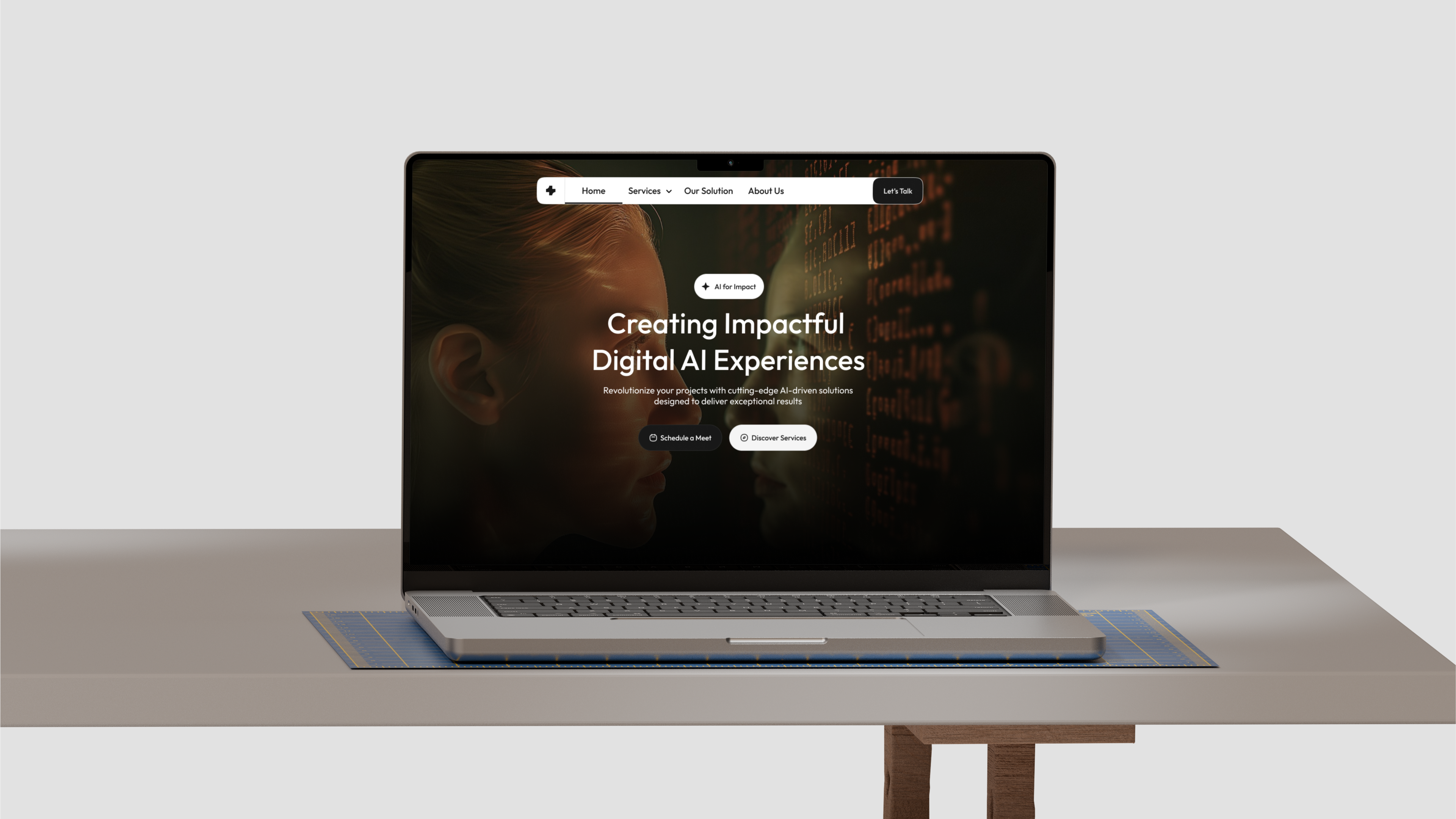 UI Wiki - AI Solutions Landing Page Design landing page professional ai platform design ui