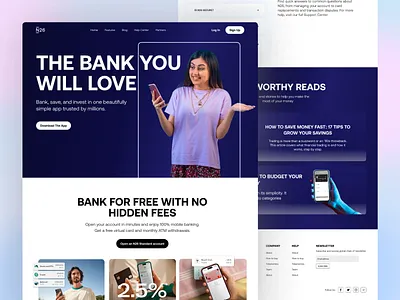 Fintech Landing Page banking crypto finance fintech fintech startup landingpage mobileapp payments uiux uiuxdesign webdesign website