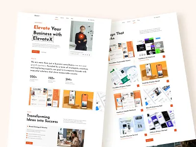 Agency Landing Page UI Concept agency boomdevs design landing page ui web design website