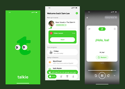 Talkie – Fun & Engaging Language Learning App appui brightcolors cleanui dailyui dashboardui edtech educationapp elearning flatdesign gamification interactiondesign languagelearning learningexperience minimalui mobileappdesign moderndesign neumorphism onboarding uiinspiration userexperience