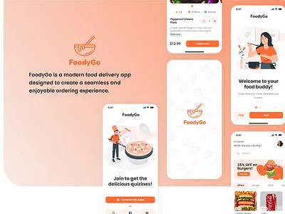 FoodyGo – Redefining Food Delivery app branding case study design figma ui user experiance user interface ux