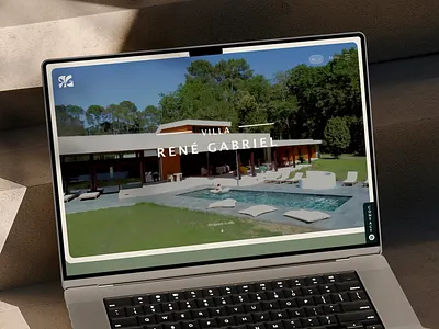 Villa René Gabriel - Website app architect brand design desktop dev graphic design housse integration interface landing location luxe mobile product designer responsive scroll ui ux website