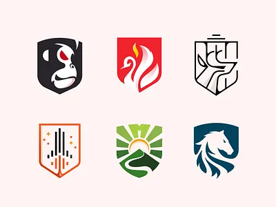 Shield Logo Designs – Modern, Minimal and Powerful animal logo bird logo branding creative deer logo gorilla logo horse logo logo logo design minimal logo modern logo nature phoenix powerful logo security logo shield shield logo shield logo designss technology logo