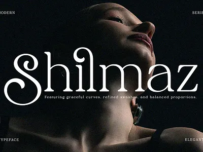 Shilmaz – Elegant Modern Serif Font branding design display elegance graphic design luxury magazine modern packaging serif typography web design