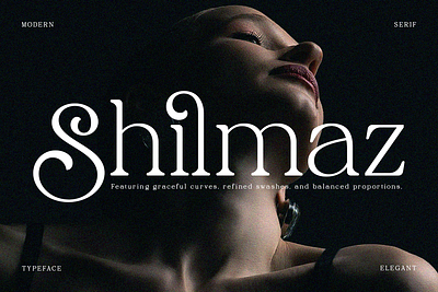 Shilmaz – Elegant Modern Serif Font branding design display elegance graphic design luxury magazine modern packaging serif typography web design