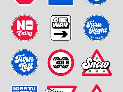 No More Boring Traffic Signs branding design faelpt illustration instagram lettering signs traffic type typedesign typography ui