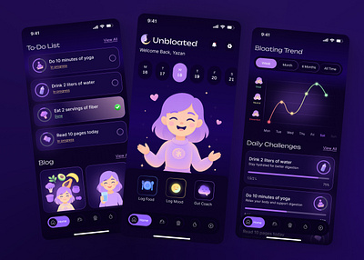 Habit tracker mobile app | UI/UX | Wellbeing android app app design branding clean graphic design habit tracker app health tech ios app lifestyle app mobile app mobile app design self care app ui ui research uiux uiux design user interface design ux wellbeing tech wellness app
