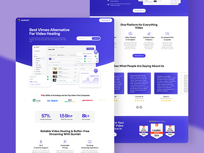 Gumlet Landing Page Design graphic design growthspree landing page landing page desing ui ui design web design