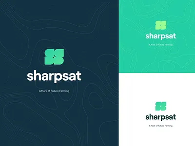Sharpsat Logo v1 branding design logo
