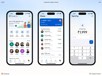 Redesign Concept: Google Pay app concept branding design flat graphic design illustration logo typography ui vector