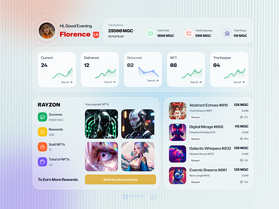 Marketplace Dashboard UI/UX Design analysis dashboard design desktop app esportsgear game game assets illustration marketplace nft responsive shopping ui user interface gamification user panel user profile ux web3 إدارة مخزون هجين لوحة بائع