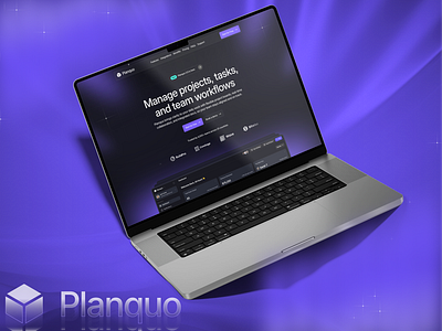 Planquo Framer template Rebuild In Webflow 3d animation branding design figma framer graphic design illustration landing page logo mobile app motion graphics saas ui uiux ux web design web development webflow website