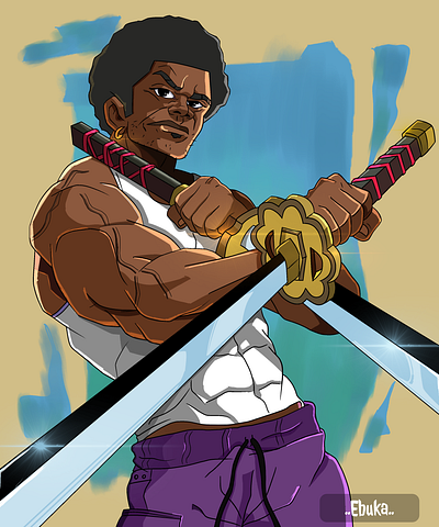 Oshodi Samurai🤺⚔️ animation illustration