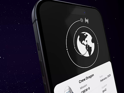 SpaceX ride hailing app animation app booking ios app iphone iss mobile mobile app motion motion graphics product design ride hailing ride sharing space space mission space travel spacex spline travel ui