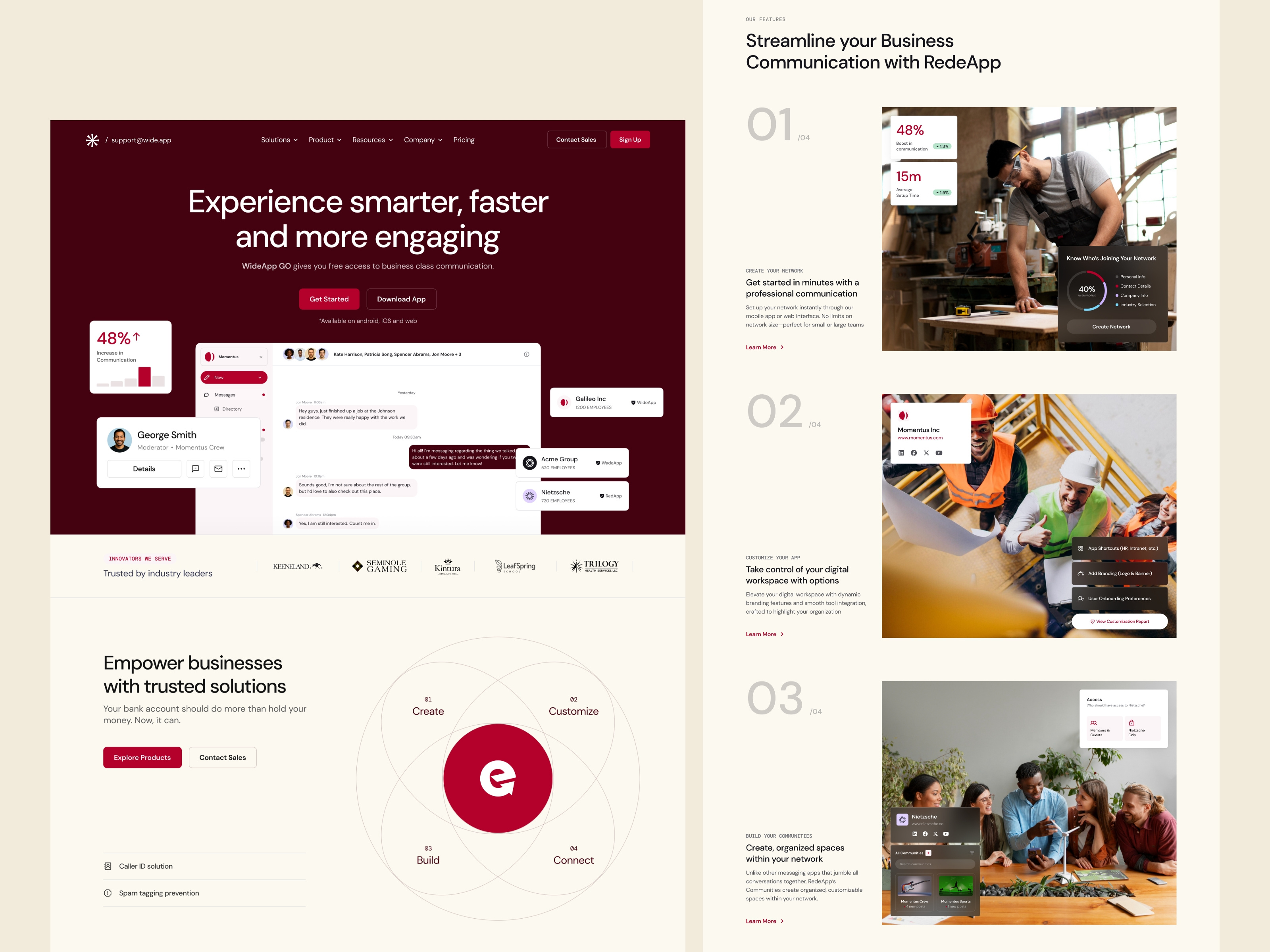 Example of AI Startup - Website Design