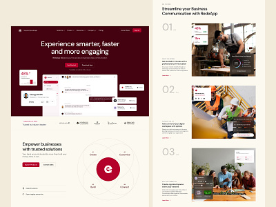 AI Startup - Website Design ai ai landing page ai starups ai website ai website design community corporate landing page design messaging website minimal playful product design red theme saas saas landing page ui user experience ux web design web development