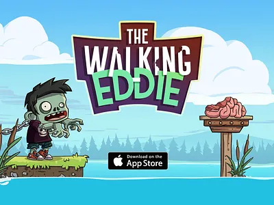 The Walking Eddie - Case Study brains branding casestudy characterdesign cute cute zombie gamebranding gamelogo gameui illustration illustrativebranding mobilegame mobilegamedesign motiongraphics playfulbranding playfulllogo purplelogo uianimation zombianimation zombie