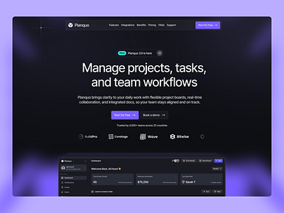 Planquo Rebuild 3d animation branding design figma framer graphic design illustration landing page logo mobile app motion graphics ui ui design uiux ux web design web development webflow website