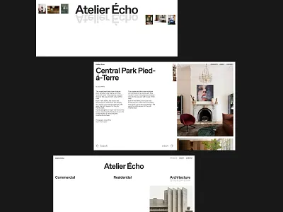 Architectural studio web design art direction design digital design figma graphic design layout typography ui ux uxui visual design web web design webdesign website