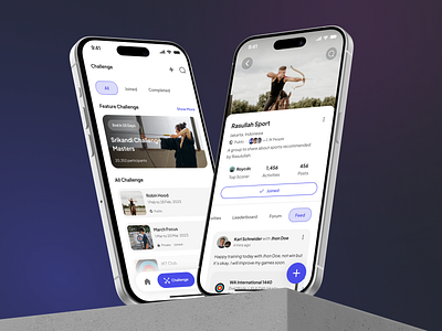 Archerzone - Archery Mobile App - Challenge, & Feed - Mockup app archery challenge clean club competition design feed game gameplay mobile scored social sport statistics template ui ui8 uiux web design