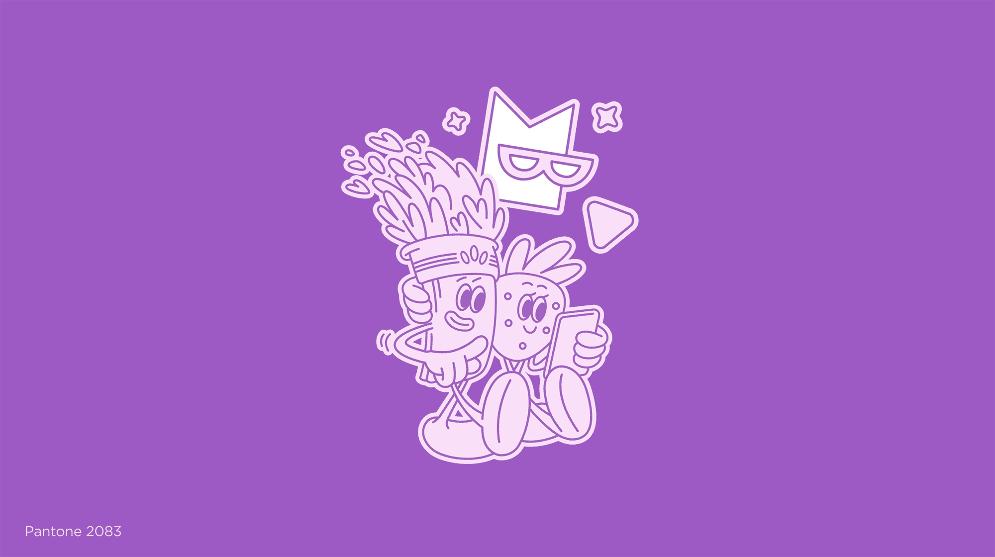 Lavender & Strawberry animation character