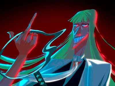 Character from the anime Bleach anime art character character anime character design design digital art illustration portrait