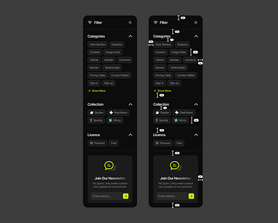 Modern Sidebar Navigation UI clean interface dashboard interface ui uiwiki