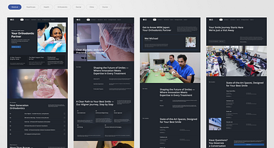 Clinic Orthodontics app branding clinic dental health healthcare medical mobile mobile app ortho orthodontic orthodontics product design ui ui design uiux design ux design web web design website